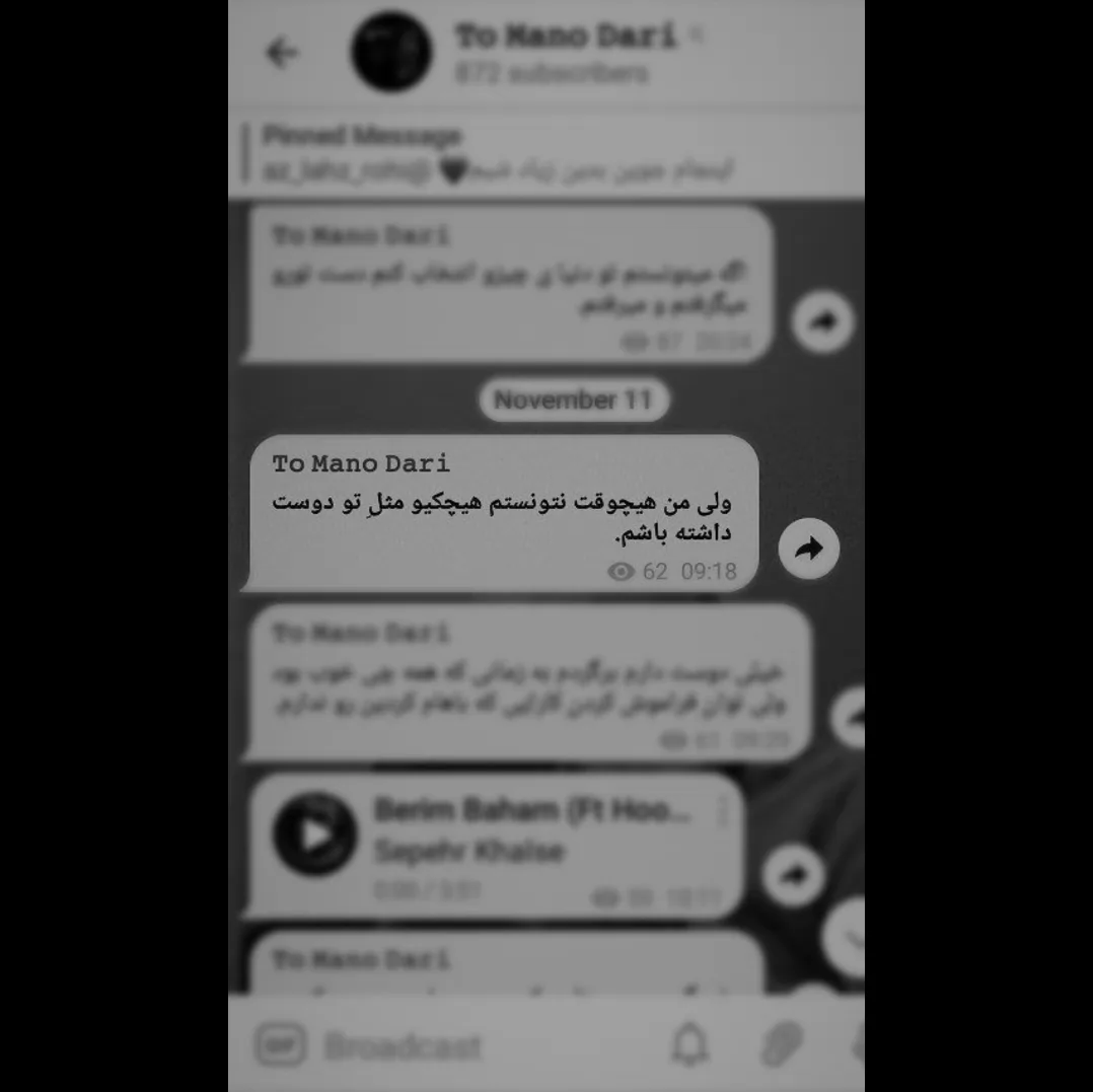 وقتی میبینم پیام دادی جوری ذوق میکنم که انگار دنیا رو بهم دادن:]♡